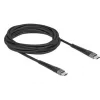 Cabo USB DeLOCK 81126 USB 2.0 3m USB C preto
