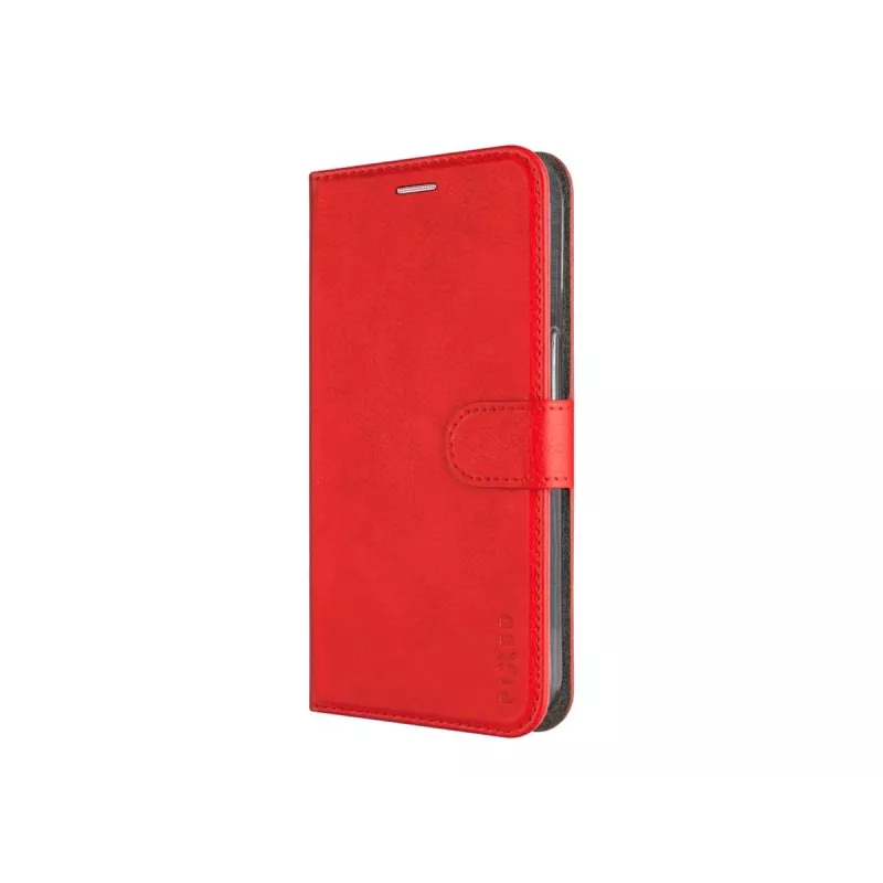 Capa de livro em pele FIXED para Samsung Galaxy A36 5G – vermelha, proteção frontal e traseira, recortes precisos