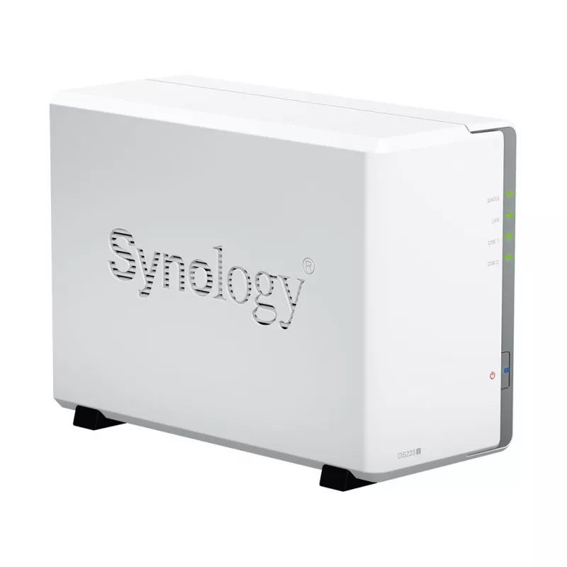 Synology DiskStation DS223J NAS/servidor de armazenamento desktop Realtek RTD1619B 1 GB DDR4 DiskStation Manager branco
