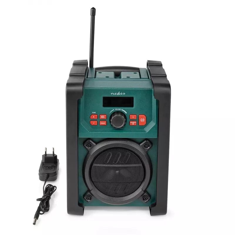 Rádio Nedis RDDB3100GN 15W Bluetooth IP65 Preto/Verde