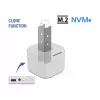 Caixa para SSD DeLOCK 63331 branco M.2