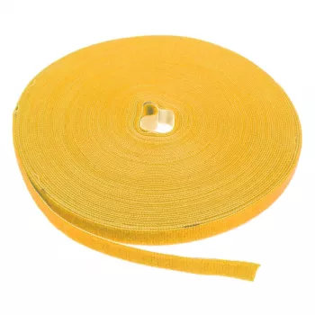 LABEL THE CABLE LTC PRO Roll Strap, fita de velcro de dupla face, 25 m amarelo