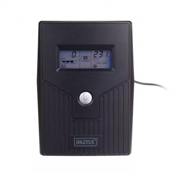 Fonte de alimentação ininterrupta DIGITUS DN-170063-LCD-B 0.6 kVA (360 W) com LCD