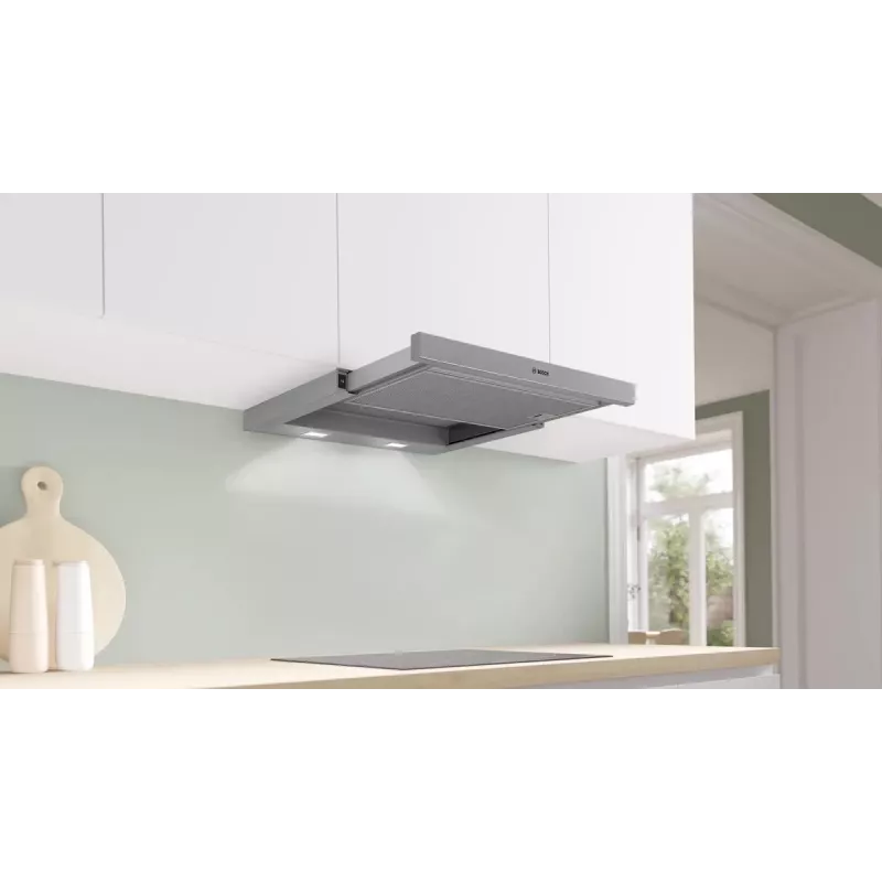 Exaustor Bosch Serie 2 DFM064W55 de encastrar (extrátil) metálico, prateado 394 m³/h