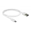 Cabo USB DeLOCK 84807 USB 2.0 1 m USB A Micro-USB B branco