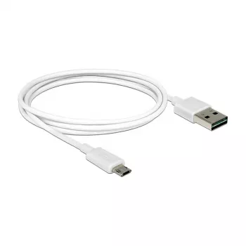 Cabo USB DeLOCK 84807 USB 2.0 1 m USB A Micro-USB B branco
