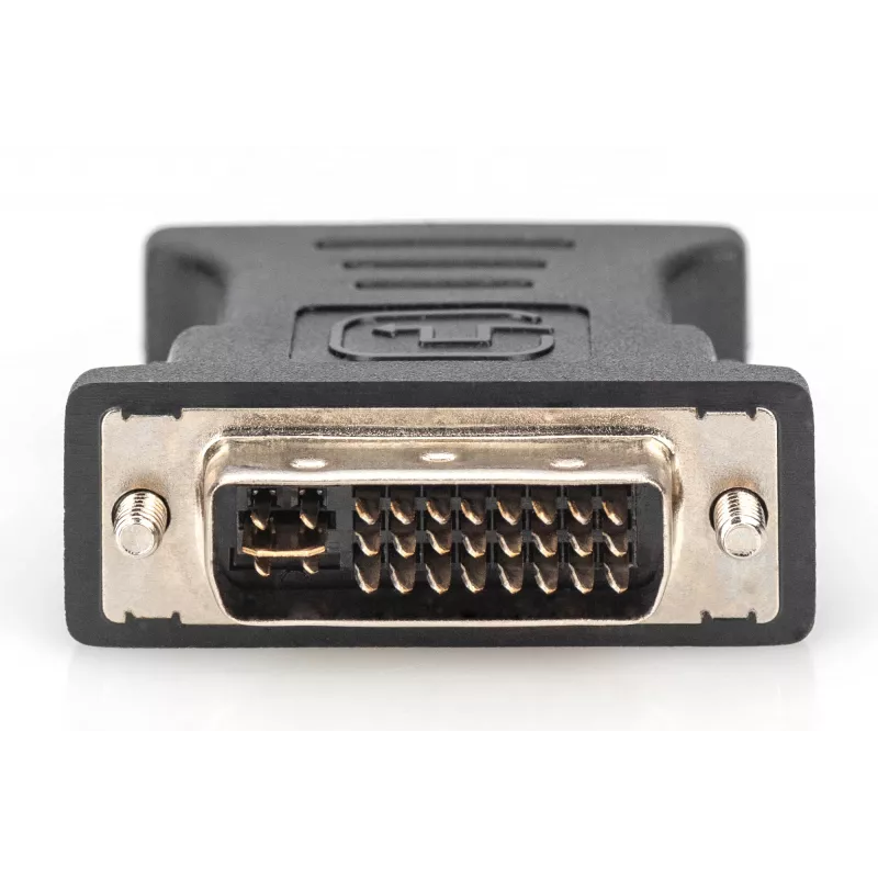 Adaptador DVI Assmann. DVI(24+5) - HD15 M/F. DVI-I Dual-Link. preto (AK-320504-000-S)