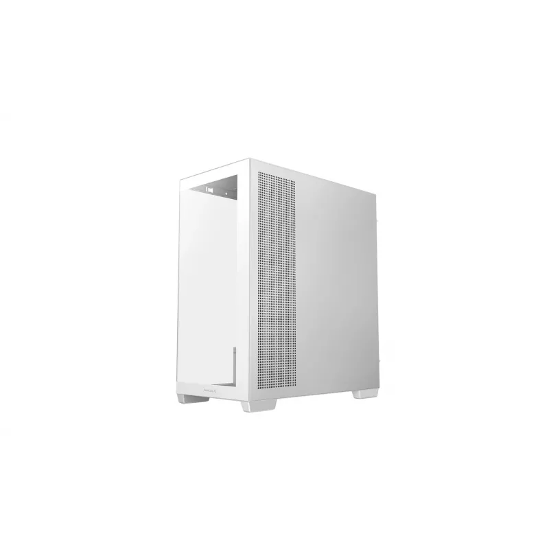 Caixa para PC DeepCool CG580 4F V2 Midi Tower branca — ATX, vidro temperado, 3 ventoinhas laterais de 120 mm, suporte para radiador lateral de 360 mm
