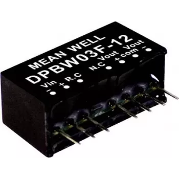 Fonte de alimentação MEAN WELL DPBW03G-12 3W entrada 18-75V saída 12V