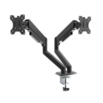 Suporte de mesa para dois monitores Akyga AK-MB-06 com molas a gás, 15-32