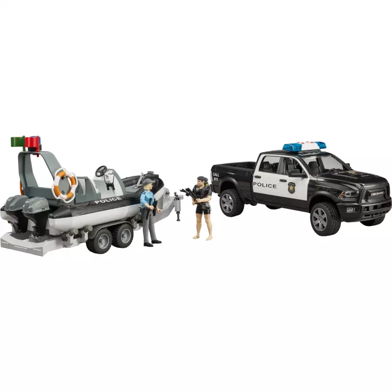 Dodge RAM 2500 Polícia Pickup com barco