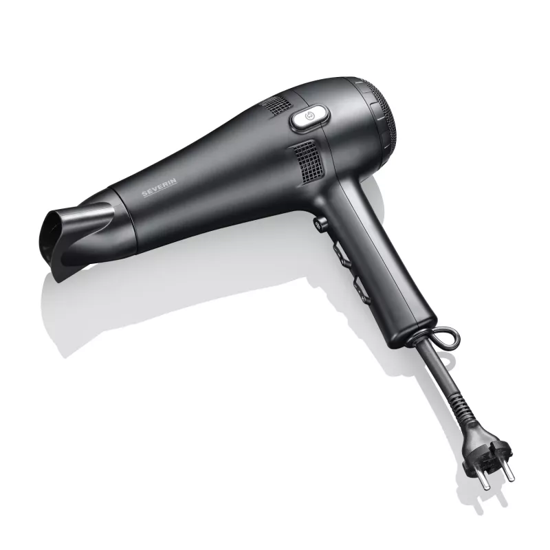 Secador de cabelo Severin HT 0165 2100 W preto comprimento do cabo 1,8 m