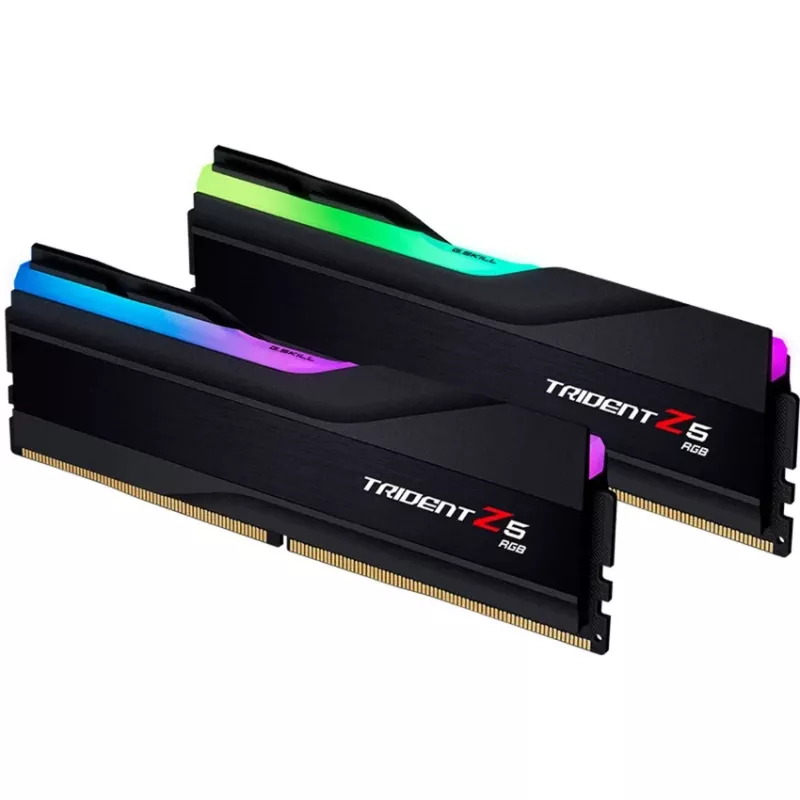 DIMM 128 GB DDR5-6000 (2x 64 GB) Dual-Kit, memória RAM preta, F5-6000J3444F64GX2-TZ5RK, TZ5 RGB, INTEL XMP