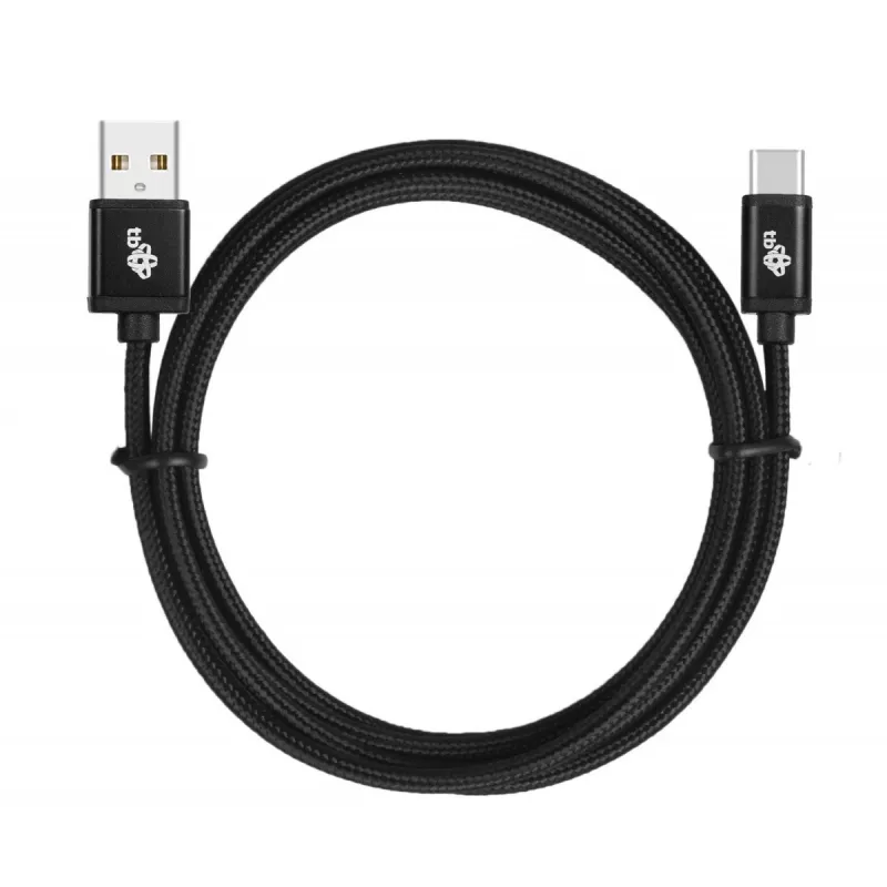 Cabo USB - USB C 3 m fita preto