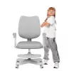 Cadeira de escritório giratória mark adler Junior 4.6 cinzento — cadeira de trabalho ergonómica compacta