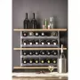 Garrafa de vinho de mesa rotho VARIO para 6 garrafas, dobrável, cinzento, 600×220×140 mm