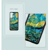 Capa de proteção iKins para Samsung Galaxy S21+ — noite estrelada preto