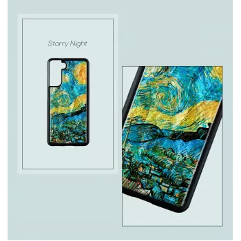 Capa de proteção iKins para Samsung Galaxy S21+ — noite estrelada preto