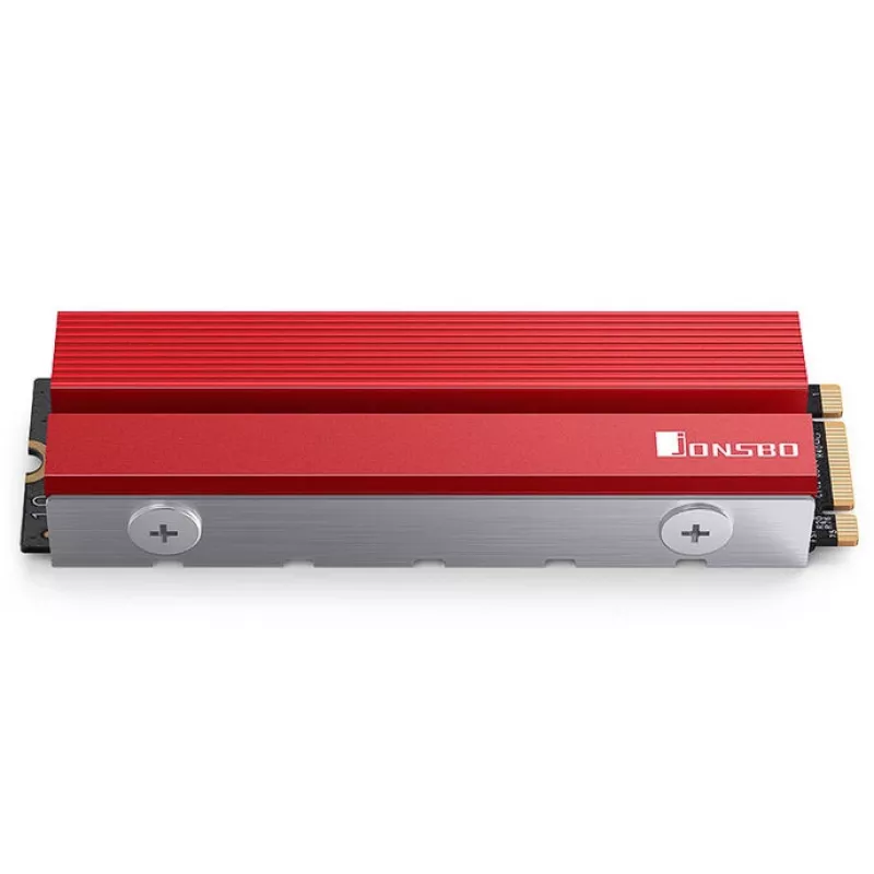 Dissipador para SSD M.2 Jonsbo M.2-6 RED 2280 dissipador passivo para unidades NVMe/SATA 2280