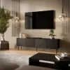 Móvel de TV Cama LUCCA 4D 200x40x59 preto