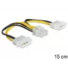 Cabo de alimentação interno DeLOCK 83410 0,15 m EPS 8 pinos Molex 3 pinos