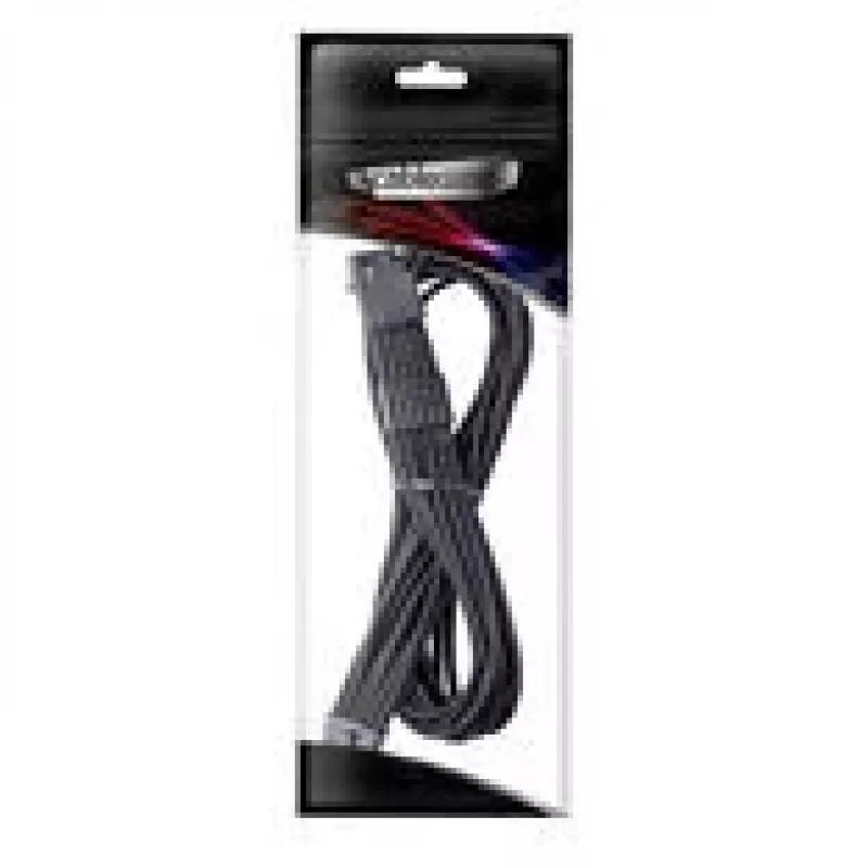 Cabo CableMod Universal Pro ModMesh 16-Pin para 16-Pin, com sleeve, StealthSense – preto, 60 cm