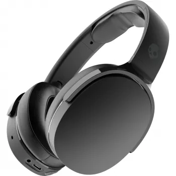Auscultadores over-ear Skullcandy Hesh Evo — com fios e Bluetooth 5.0, bateria de 36 h, USB-C, 3,5 mm, dobráveis, cancelamento de ruído, preto