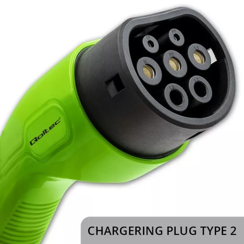 Carregador para carro elétrico QOLTEC 52478 11 kW ficha Type-2 cabo 5 m