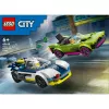 Conjunto de brincar LEGO City 60415 Carro de polícia e perseguição de muscle car — 213 peças, 2 minifiguras, idade 6+