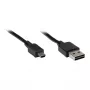 Cabo de ligação GoodConnections USB 2.0 EASY ficha A para ficha Mini-B, preto, 1 m