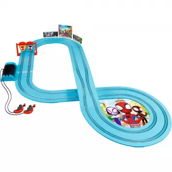 Conjunto de pista CARRERA 1First Spidey Go! Pista de carros 2,9 m de comprimento