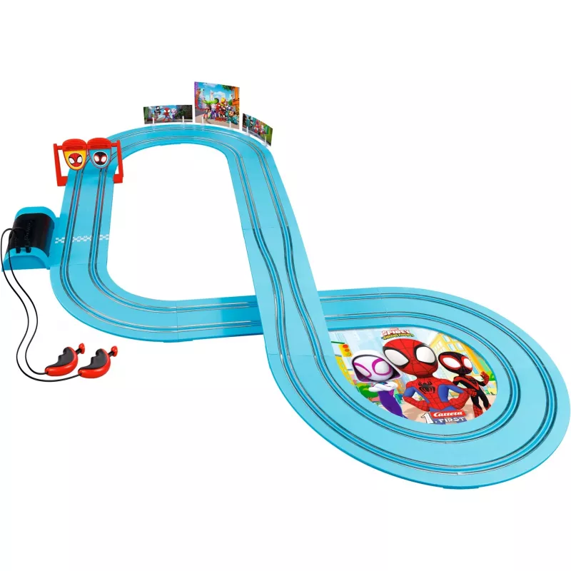 Conjunto de pista CARRERA 1First Spidey Go! Pista de carros 2,9 m de comprimento