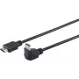 Cabo HDMI ShiverPeaks 2,0 m com ficha em ângulo, modelo 22221426
