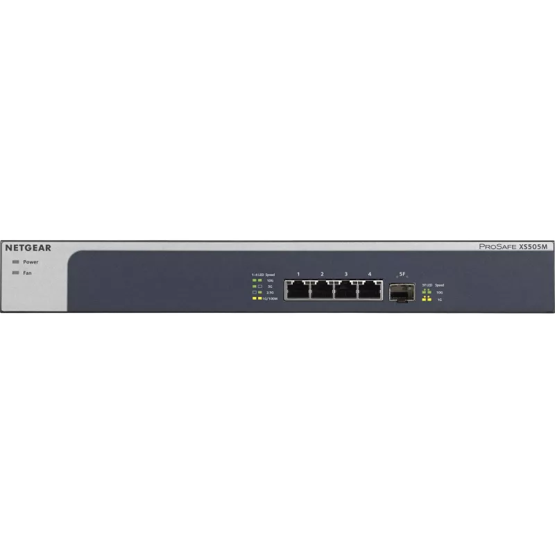 NETGEAR XS505M Não gerido 10G Ethernet (100/1000/10000) cinzento, prateado
