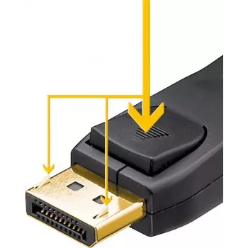 Cabo DisplayPort Goobay 64849 1 m preto (64849)