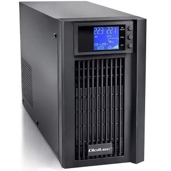 UPS QOLTEC onda sinusoidal pura 3kVA 2400W com AVR e ecrã LCD