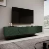 Móvel RTV 4D ONDA 200x40xH54.35 verde (de pé ou montado na parede)