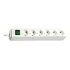 Brennenstuhl 1159520400 régua de tomadas 6 tomadas 45° branca com interruptor 3 m cabo H05VV-F3G1,5 POS-Reiter (1159520400)
