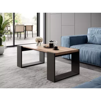 Banco/mesa Cama WOOD 120x54,5x46 carvalho wotan + antracite