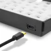 Sharkoon SKILLER SGK50 S3 Barebone Teclado Gaming - teclado gaming totalmente personalizável em layout 75%, Hot-Swap, iluminação RGB, layout QWERTZ