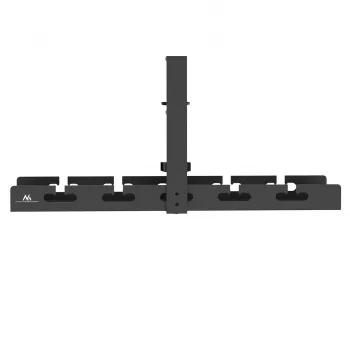 Organizador de cabos para secretária MACLEAN MC-105 B, aço, ajustável, adequado para espessuras de secretária de 0,5–50 mm, carga máx. 5 kg, preto