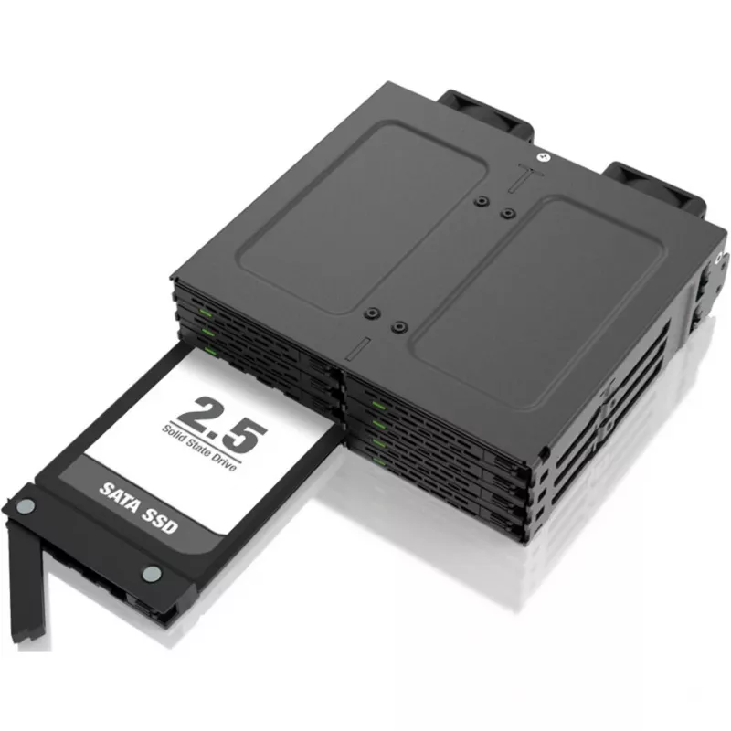 Baía externa para disco rígido para a série IcyBox MB038 – modelo MB038TP-B, preto, compatível com MB038
