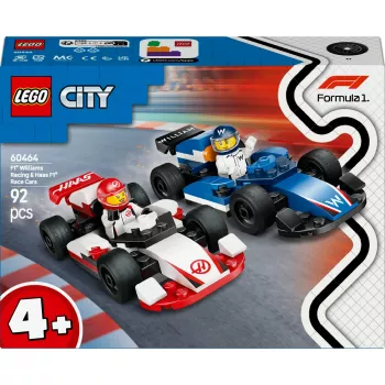 LEGO CITY 60464 F1 - Williams Racing & Haas F1 Carro de corrida