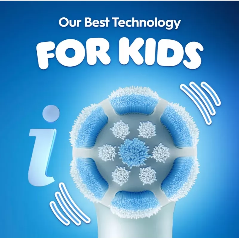 Escova de dentes elétrica Oral-B com estojo de viagem, 6Y+ | iO Kids Disney Stitch | Recarregável | Para crianças | Número de cabeças de escova incluídas 1 | Número de modos de escovagem 3