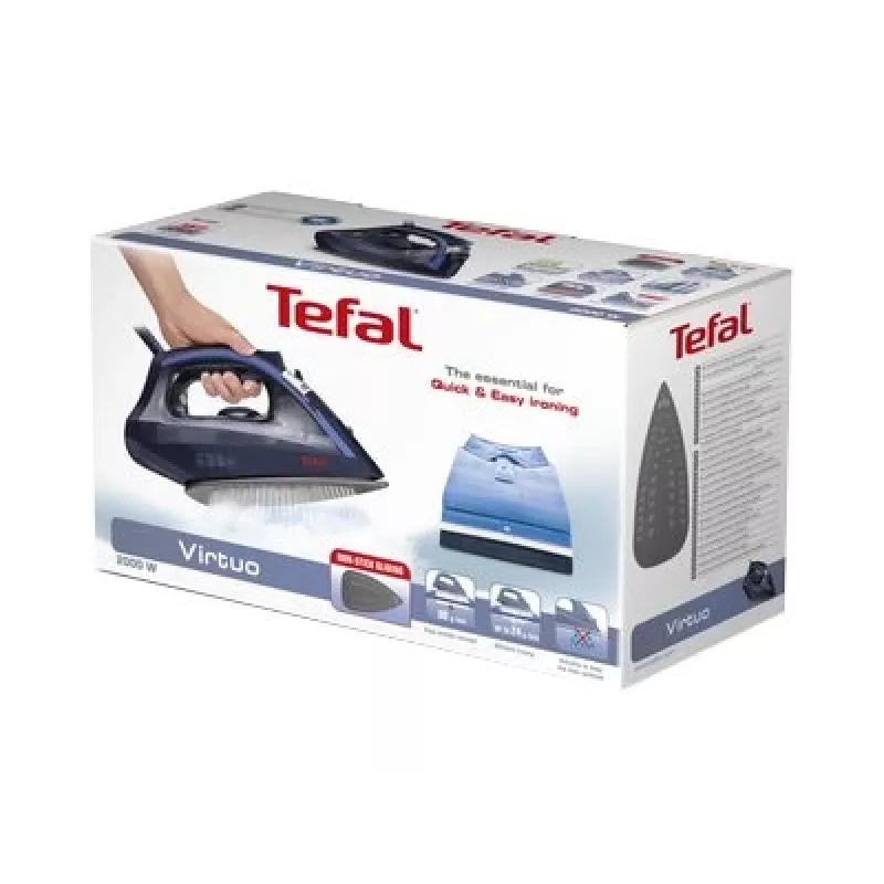 Ferro de engomar a vapor Tefal Virtuo FV 1713 2000 W azul