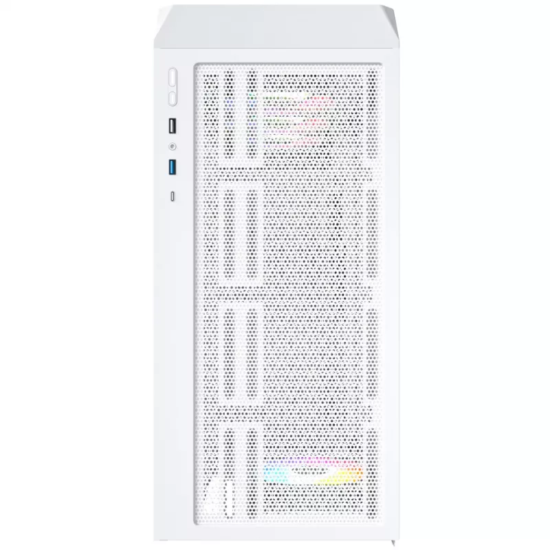 Caixa de PC Montech X5 Midi Tower branco ATX 3 ventoinhas de 140mm