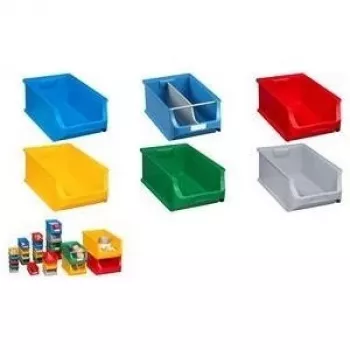 Caixa de armazenamento em plástico allit ProfiPlus Box 5 (tamanho 5, polipropileno, vermelho, capacidade de carga 35 kg)