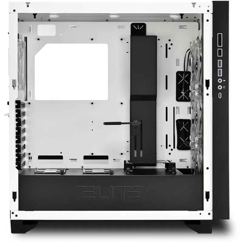 Sharkoon ELITE SHARK CA300H - Torre - PC - branca - ATX - EATX - micro ATX - Mini-ITX - metal - vidro temperado - gaming