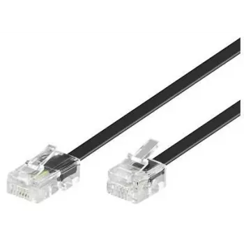 Cabo telefónico Microconnect MPK451S RJ11 RJ45 1m preto