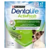 Snack dental Purina Nestle Dentalife Active Fresh Small 115 g — guloseima de higiene oral para cães adultos de raças pequenas (aves), prevenção de tártaro